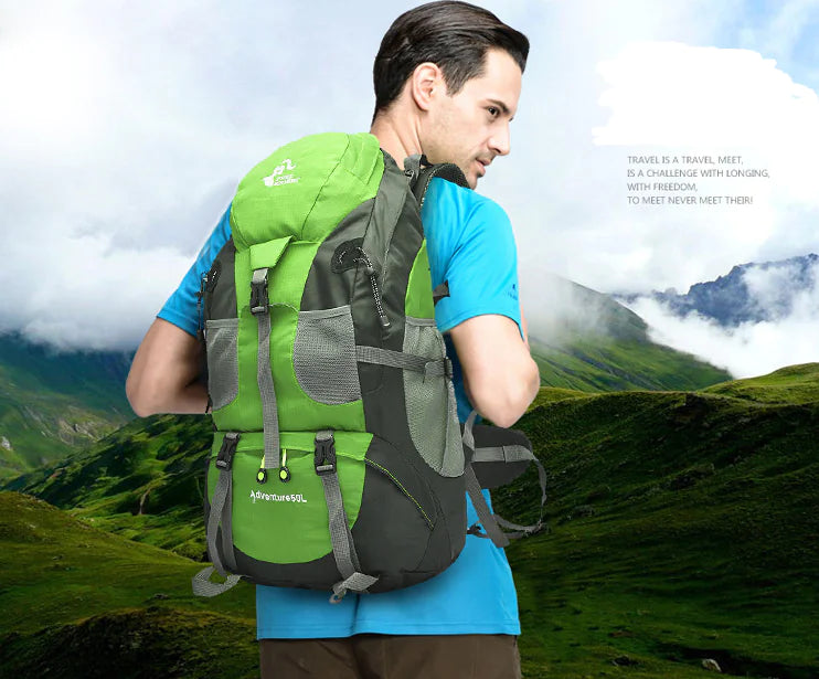 Foldable Outdoor Backpack 50L for Hiking and Travel