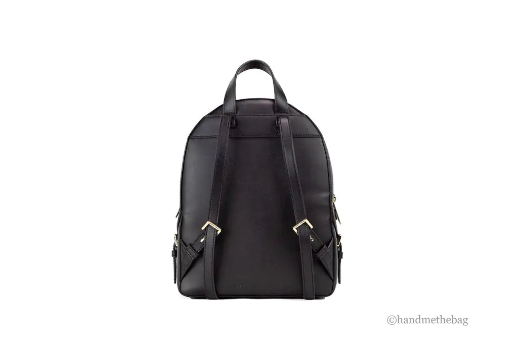 Michael Kors Jaycee Medium Black Zip Pocket Backpack