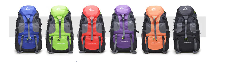 Foldable Outdoor Backpack 50L for Hiking and Travel