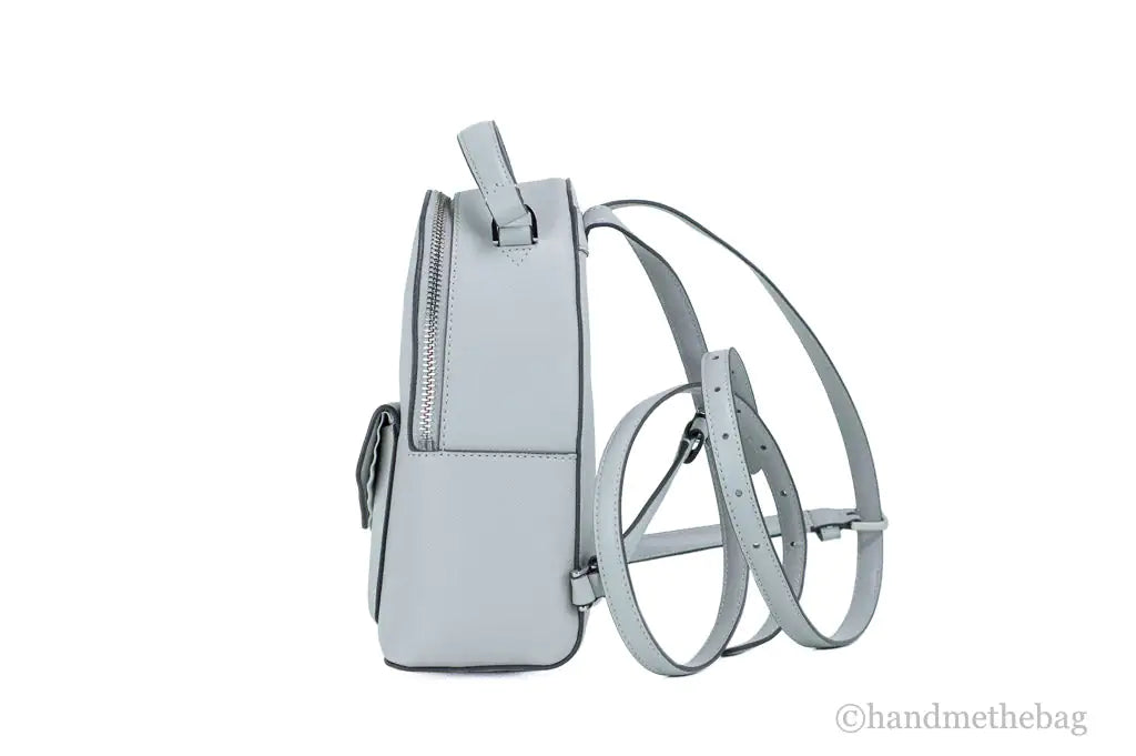 Kate Spade Schuyler Mini Platinum Gray Saffiano PVC Backpack