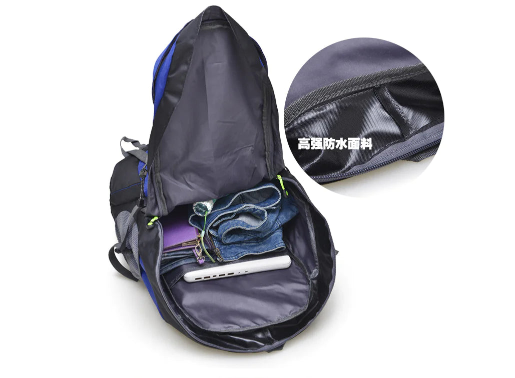 Foldable Outdoor Backpack 50L for Hiking and Travel