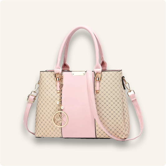 Purse and Handbags for Women 3 Zip Compartments Tote Bag Designer Shoulder Purse Top Handle Satchel Bags